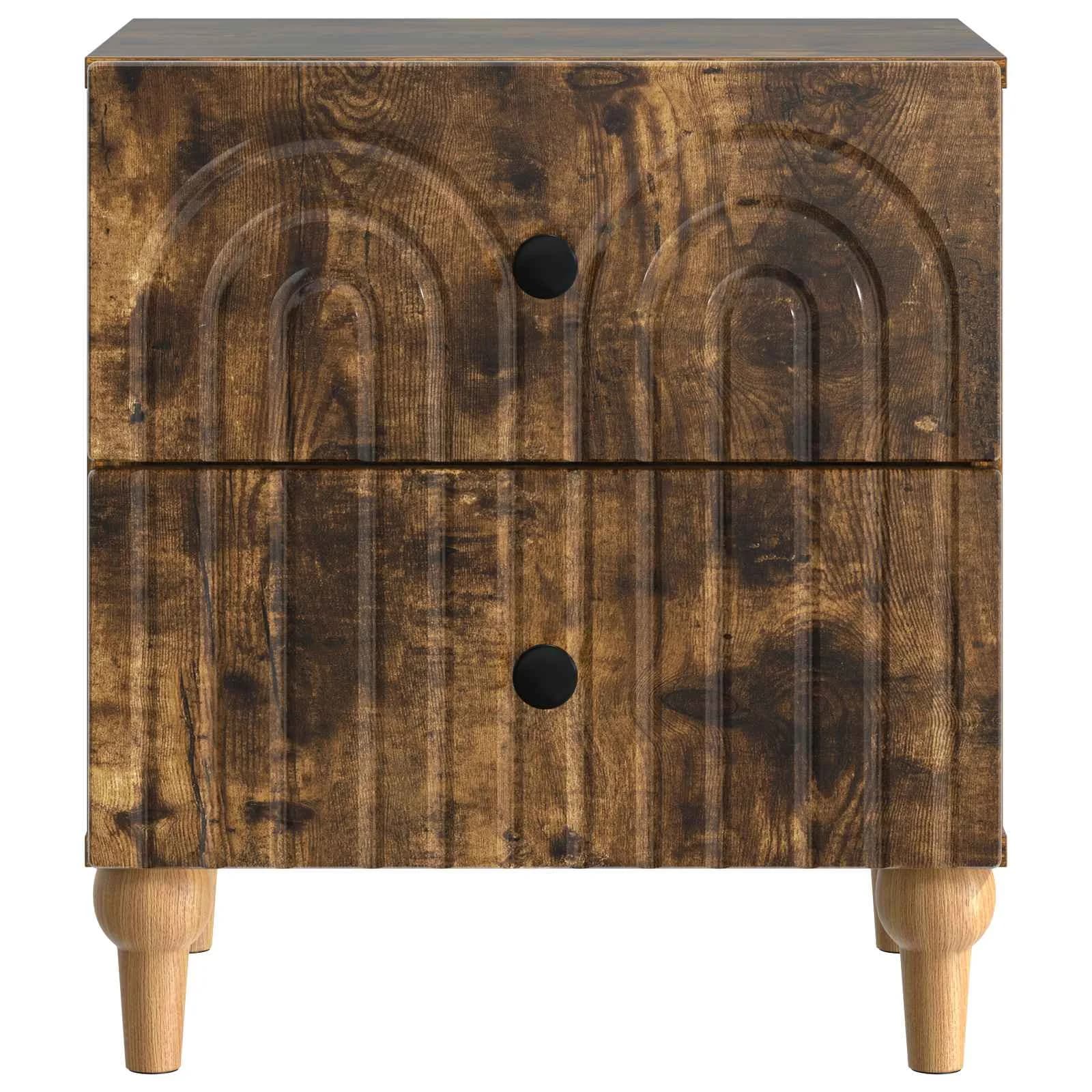 Nočna omarica Dimljen hrast 43 x 34,5 x 48 cm Inženirski les - slika 5