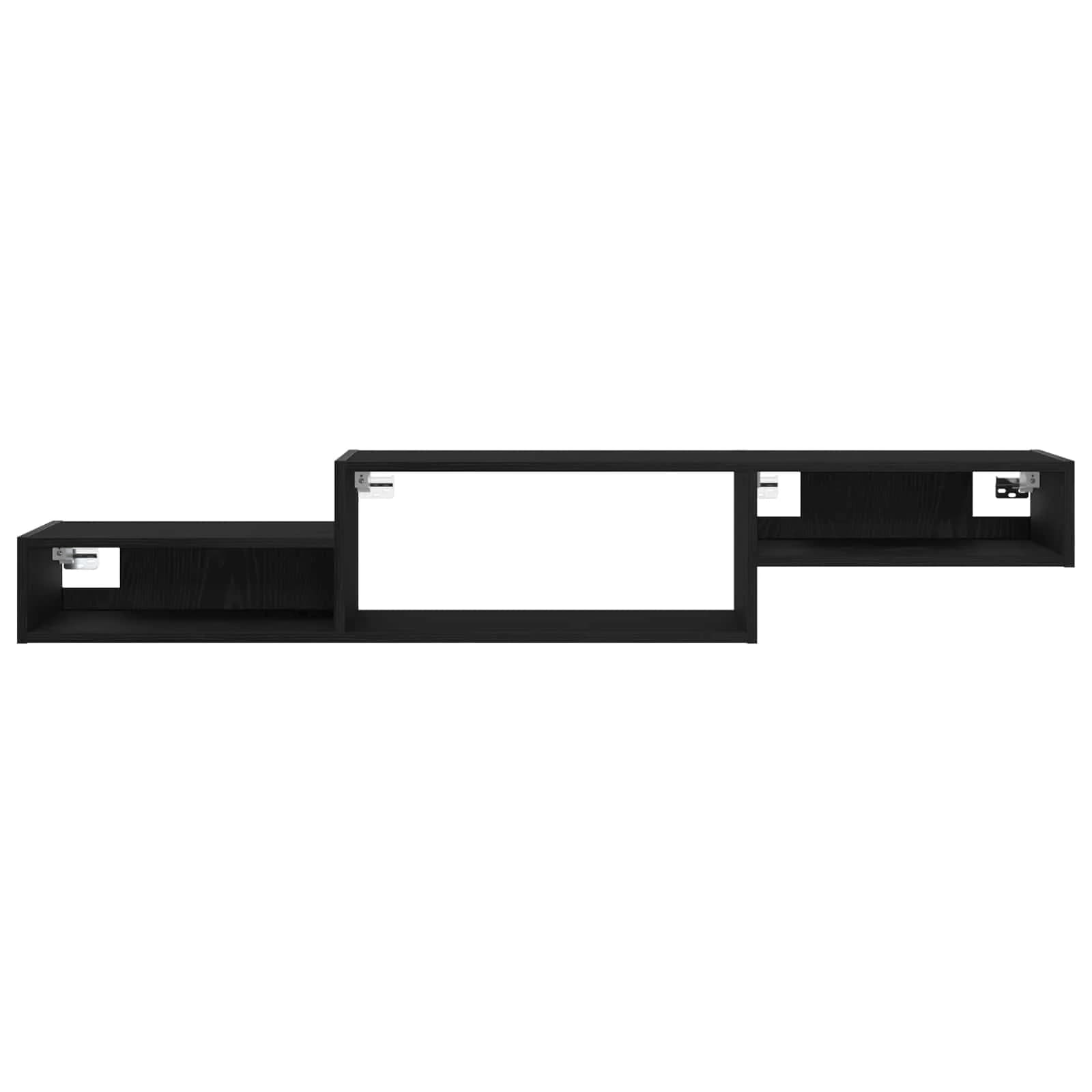 Stenska TV omarica Montaža za steno Črni hrast 150 x 28 x 26 cm - slika 5
