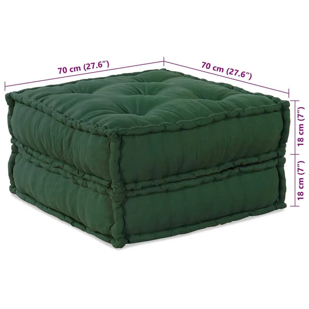 Modularna sedežna enota 2 kos Blago Zelena 140 x 70 x 36 cm - slika 9