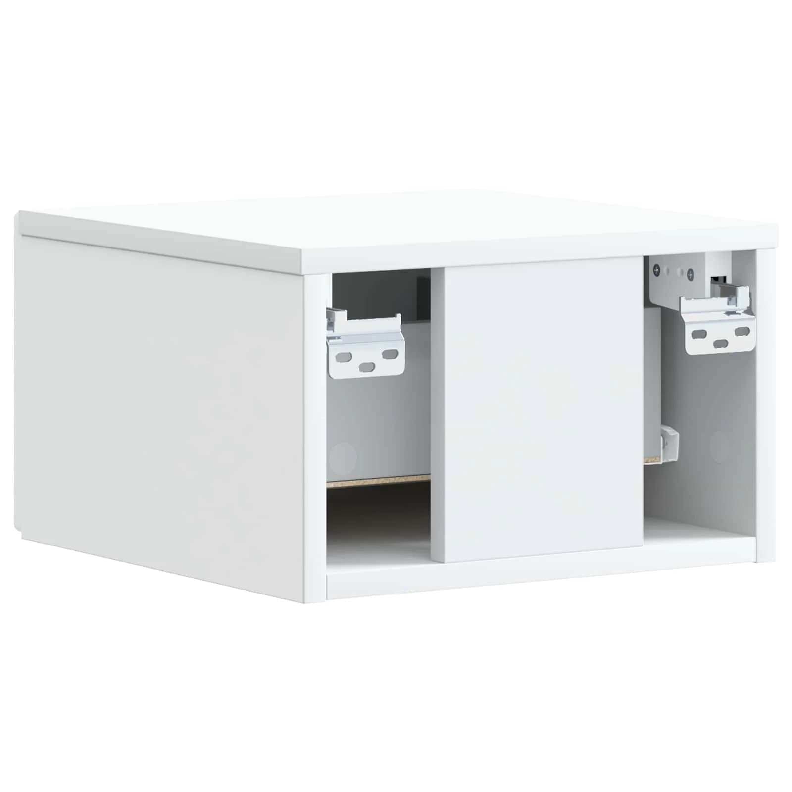 Stenska stranska miza 2 kos Bela 34,5 x 33 x 20 cm - slika 8
