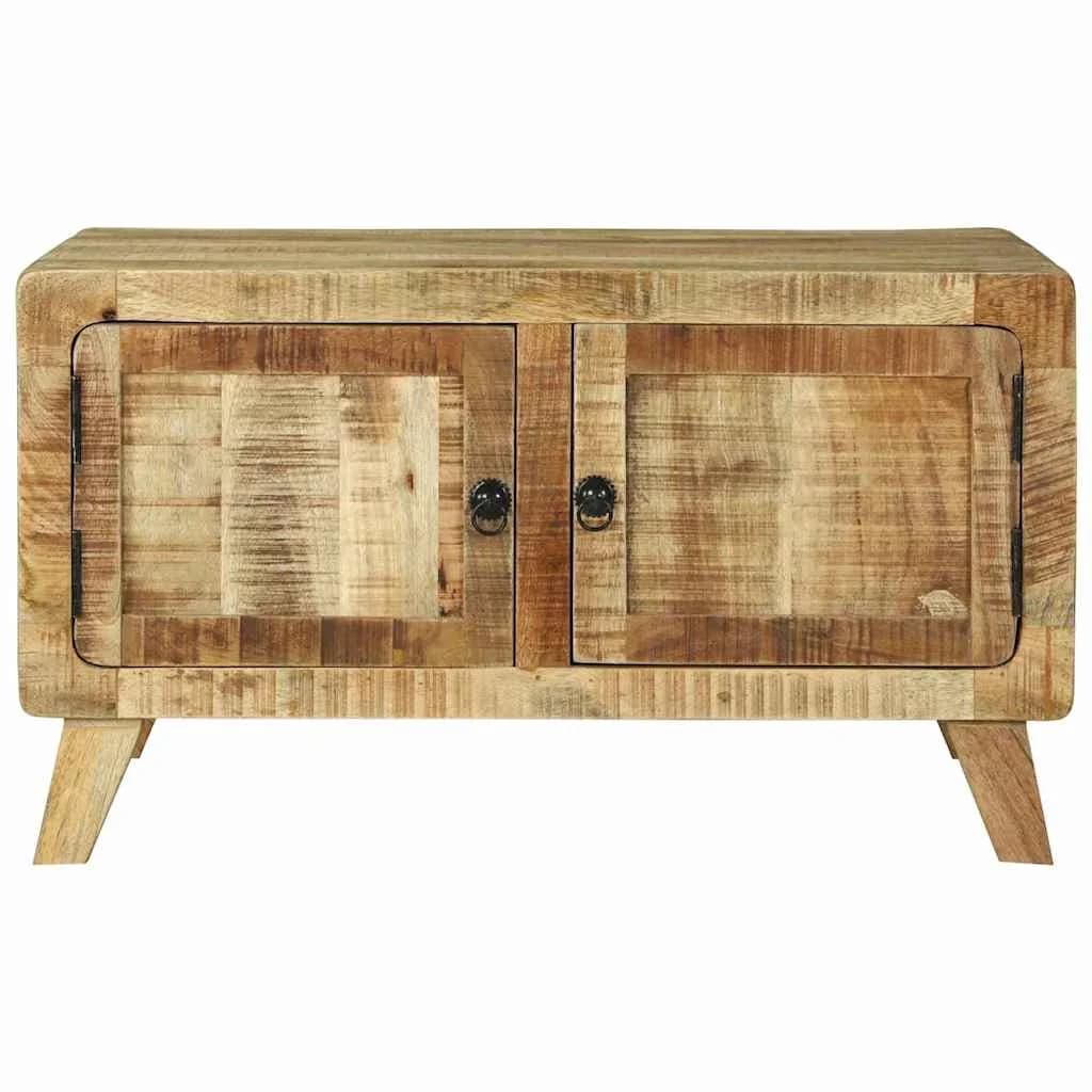 Klubska miza Rjava 80 x 54 x 45 cm Masiven les manga - slika 4