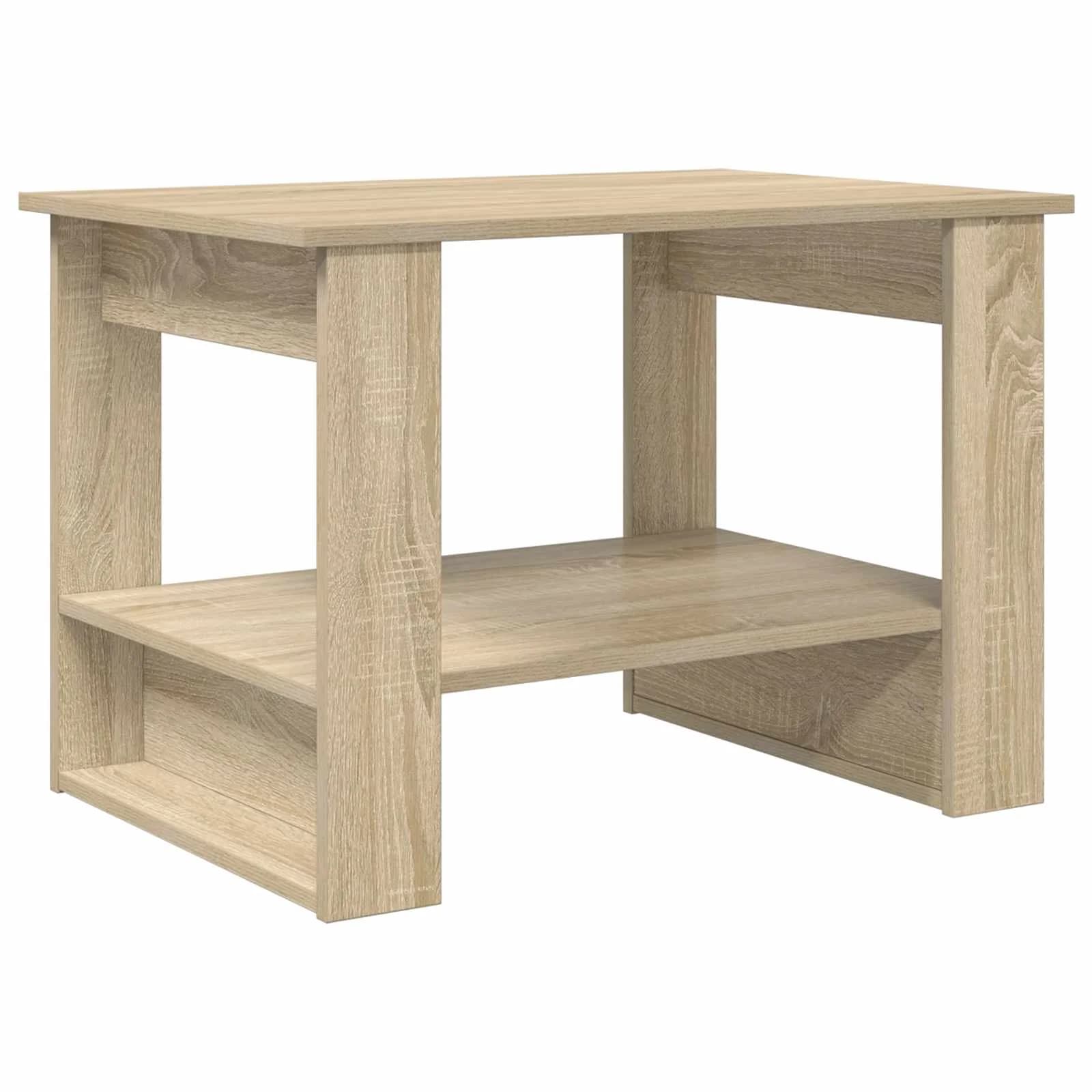 Klubska miza Sonoma hrast 72 x 50 x 50 cm Inženirski les - slika 2