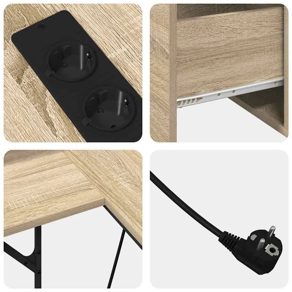 Miza Sonoma hrast Inženirski les 182 x 101 x 87,5 cm - slika 10