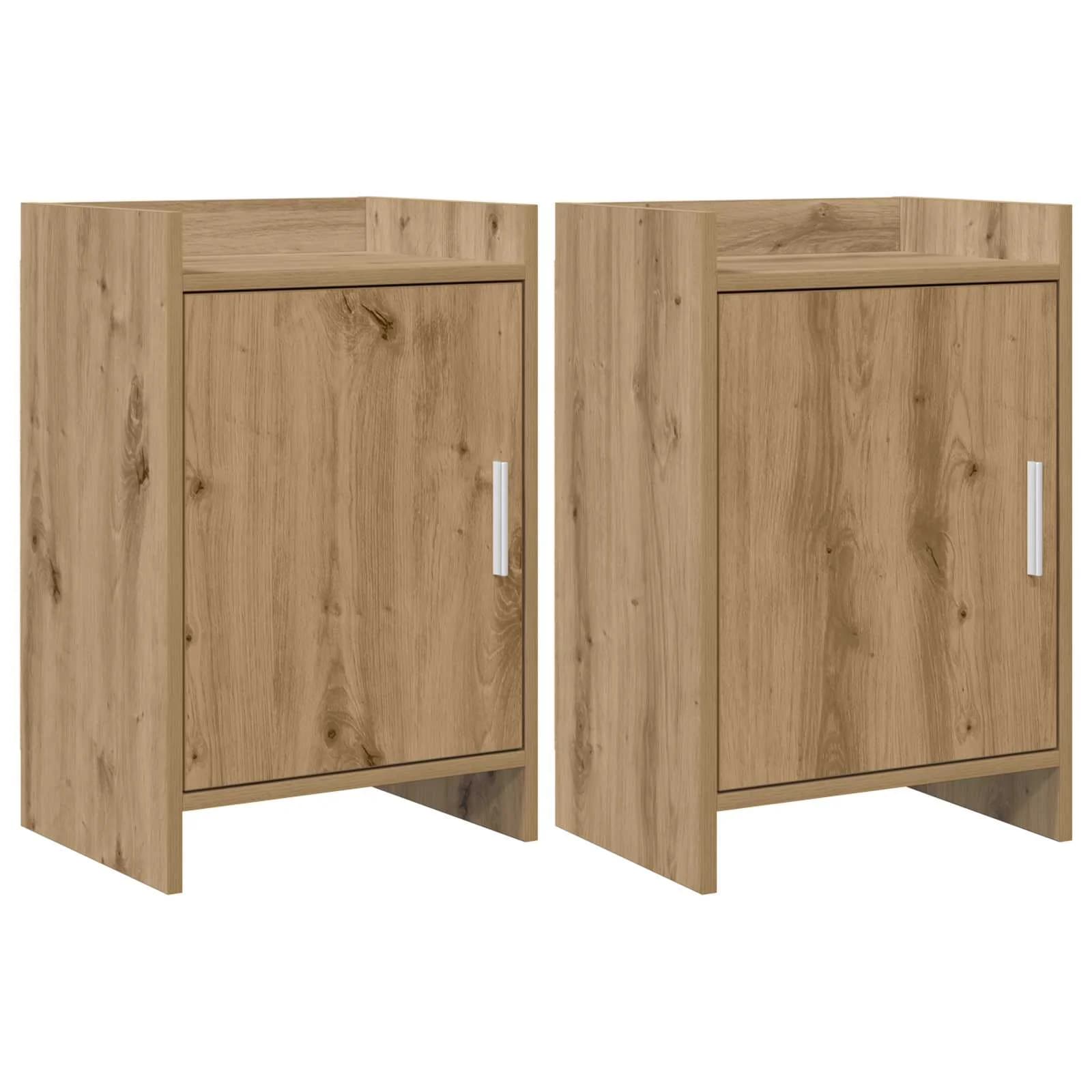 Posteljne mize 2 kos Artisan hrast 40 x 30 x 60 cm