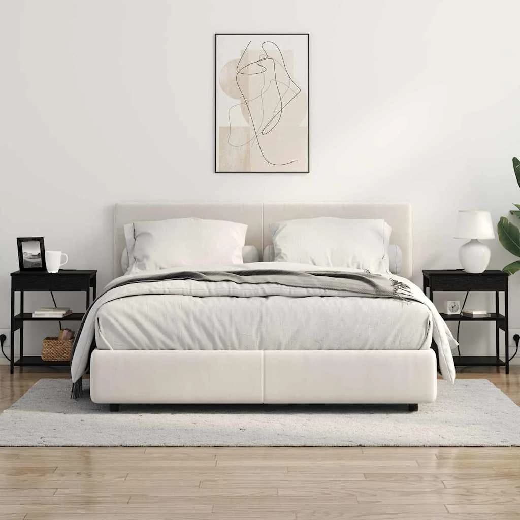 Nočna omarica 2 kos Črna Orehovina 41 x 31 x 51 cm - slika 4