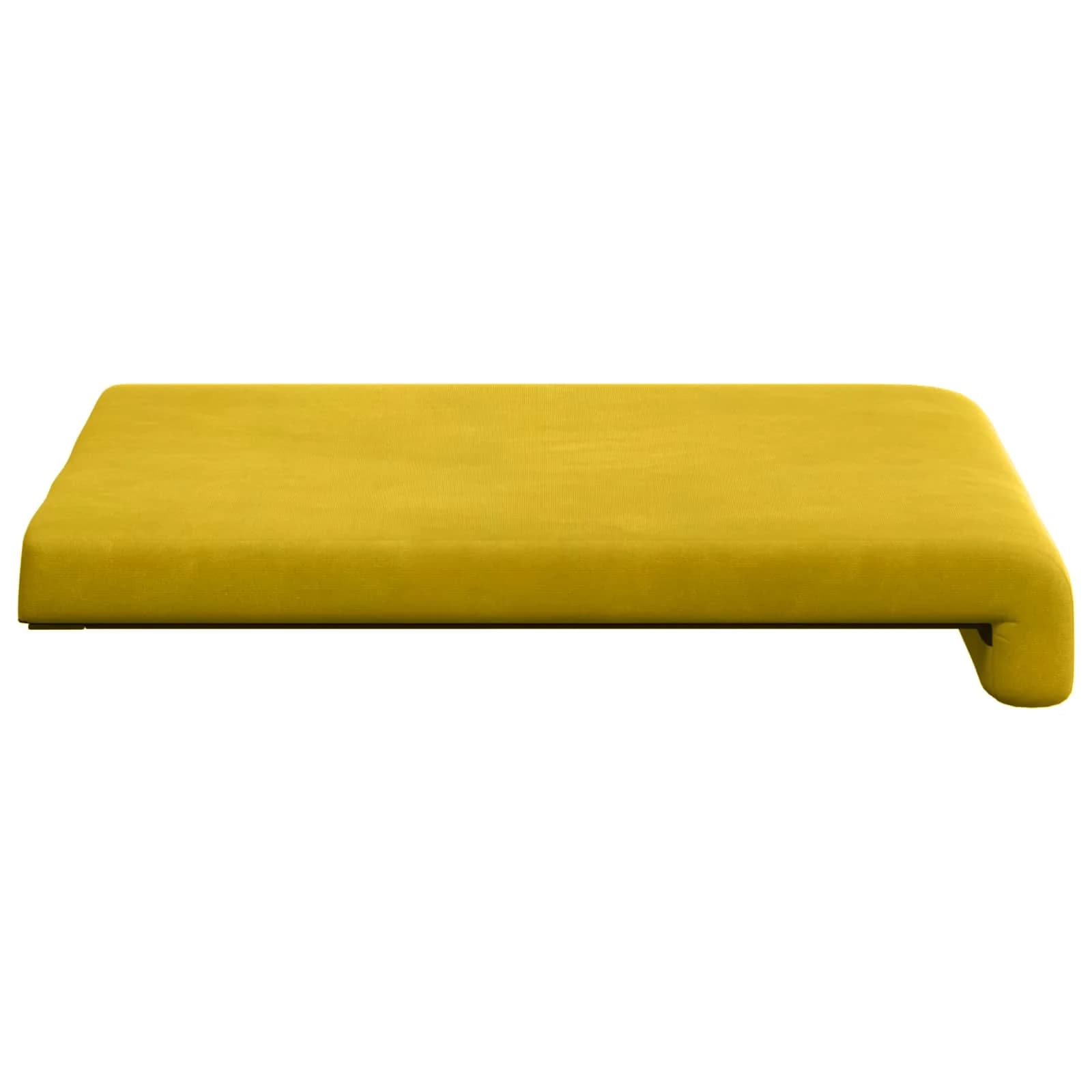 Blazina za klop 4 kos Žamet Rumena Globina 35 cm - slika 7