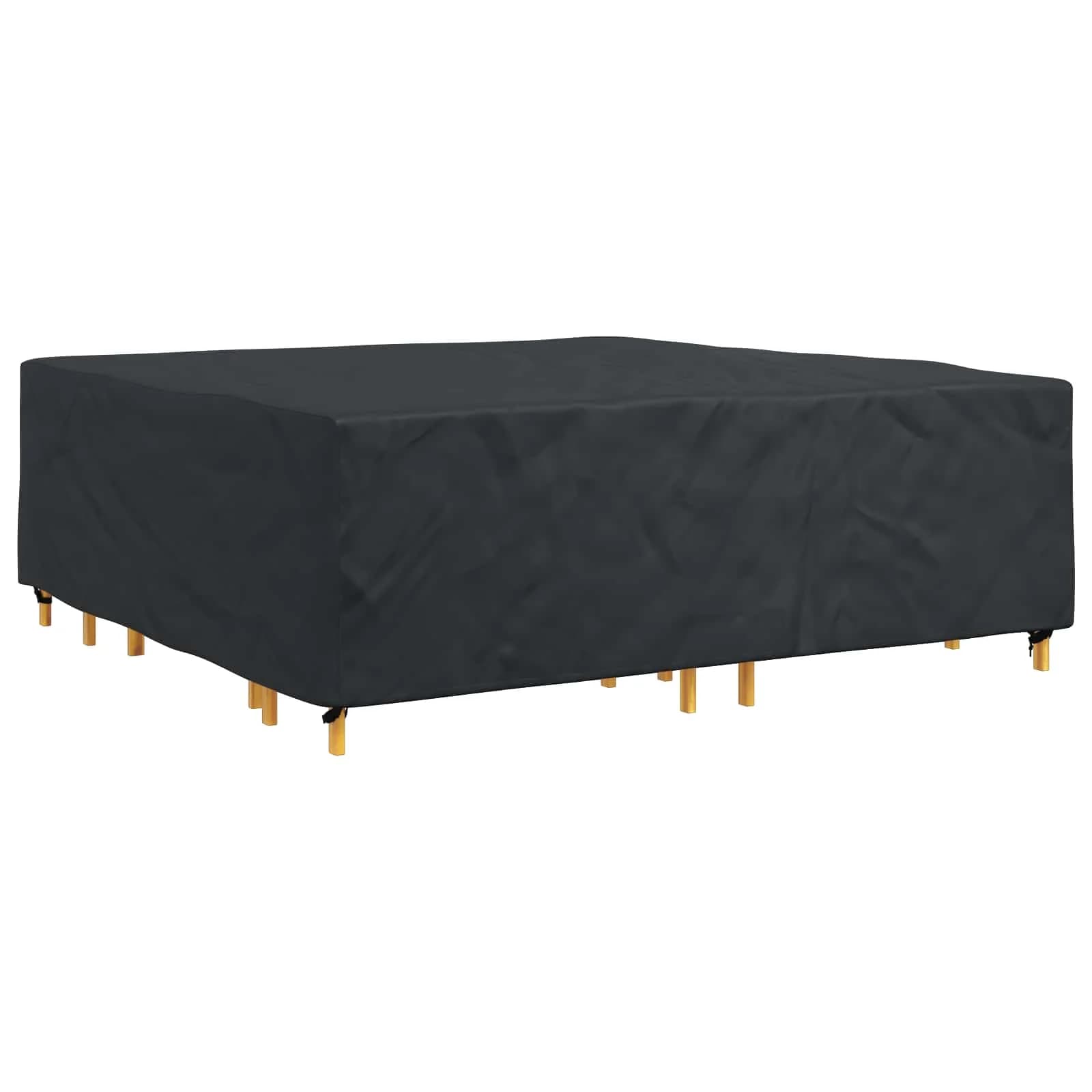 Prevleka za pohištvo Enobarvno Črna 235 x 235 x 70 cm 420D - slika 3
