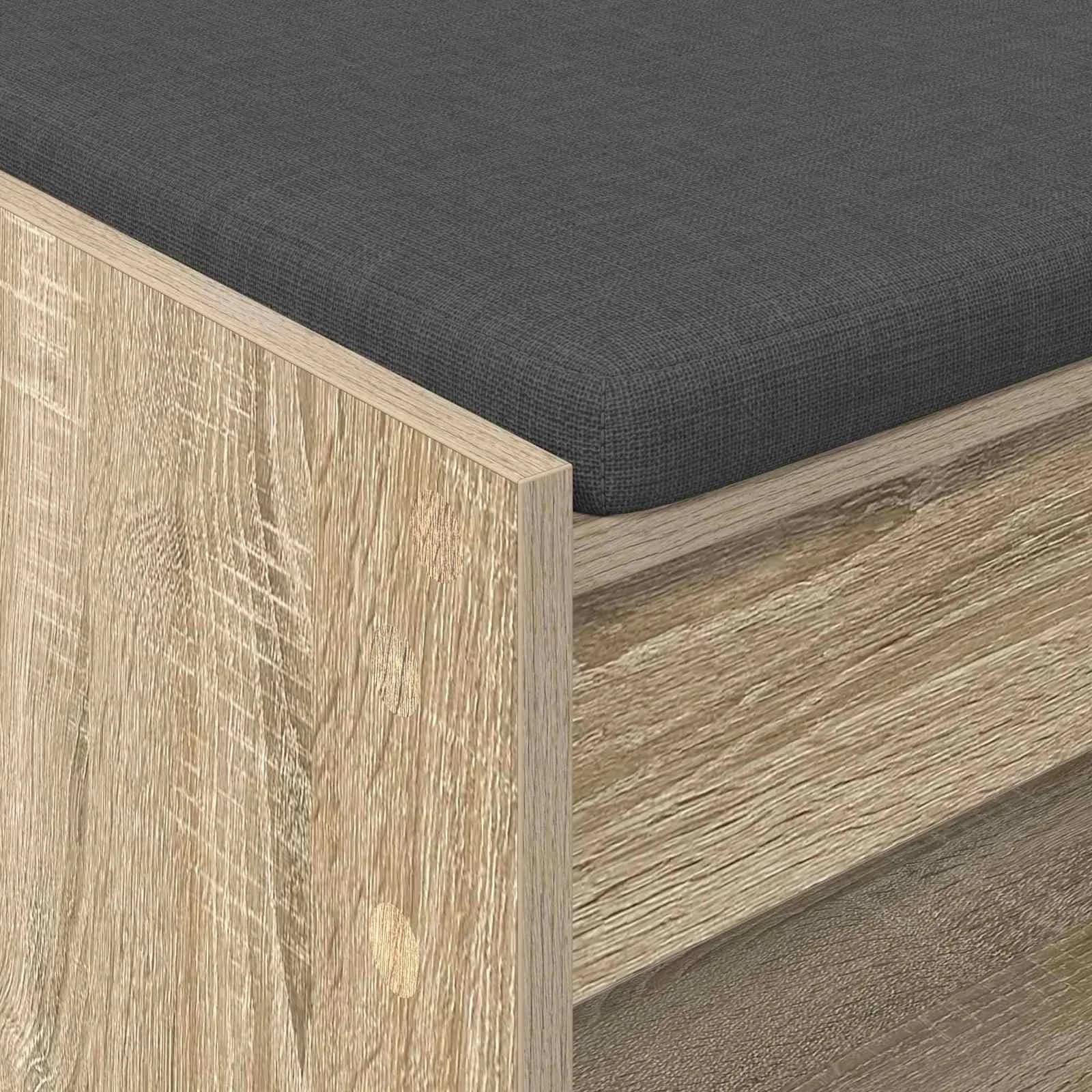 Haldna klop z blazino s polico Sonoma hrast 63 x 38 x 45 cm - slika 8