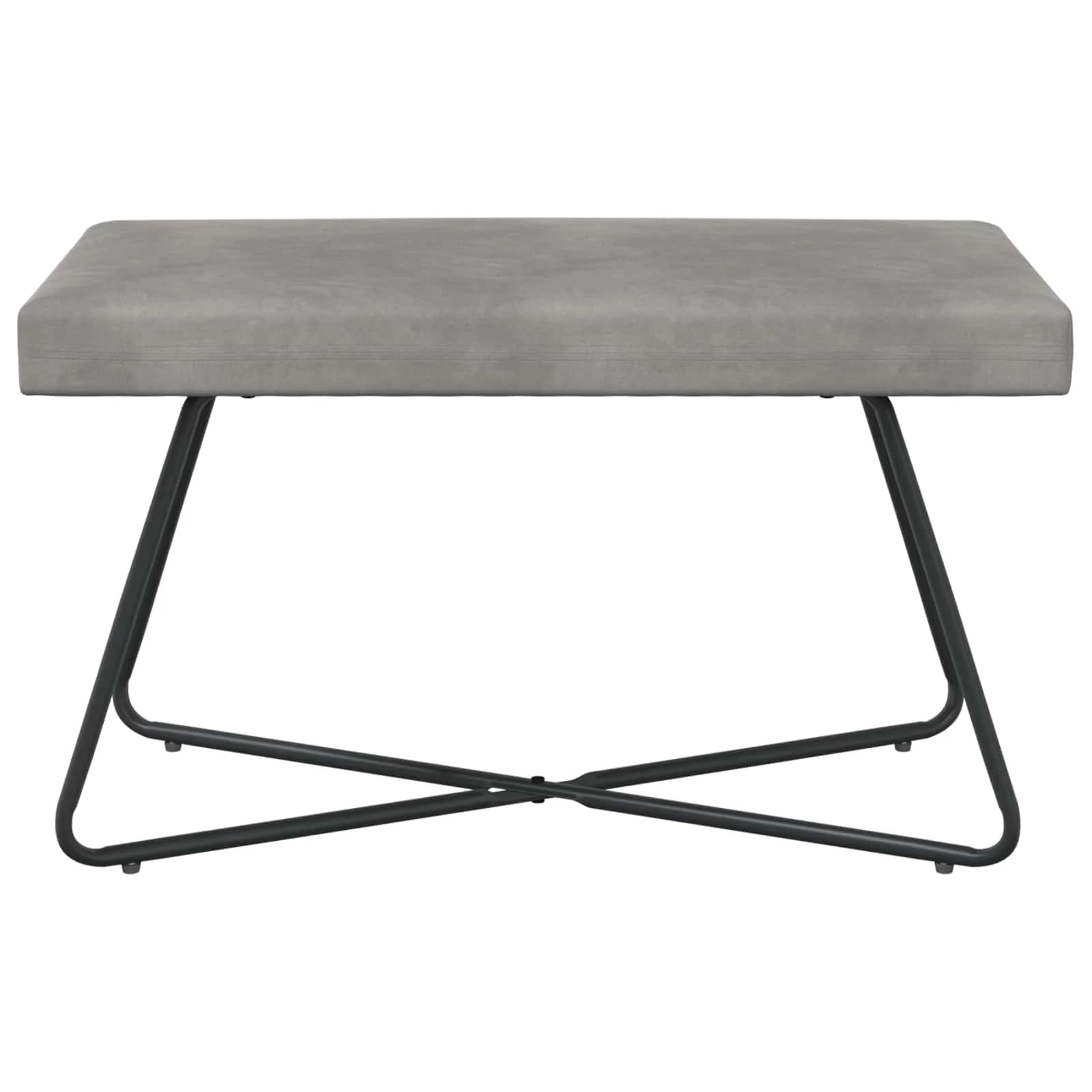 klop Svetlo siva 80 x 40 x 45 cm Žamet - slika 5