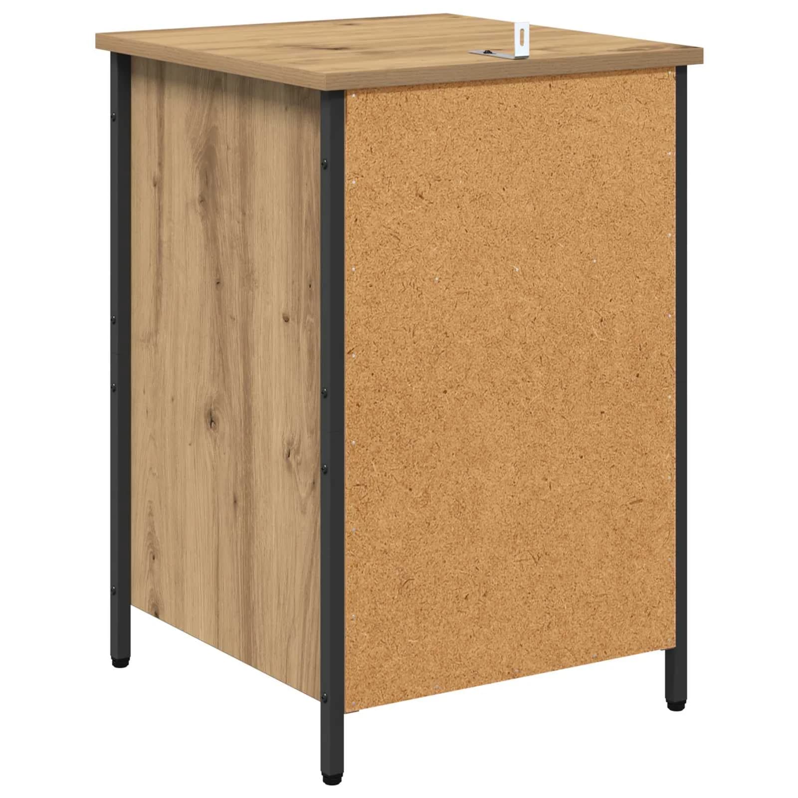 Nočna omarica 2 kos Umetni hrast 40 x 42 x 60 cm Inženirski les - slika 9
