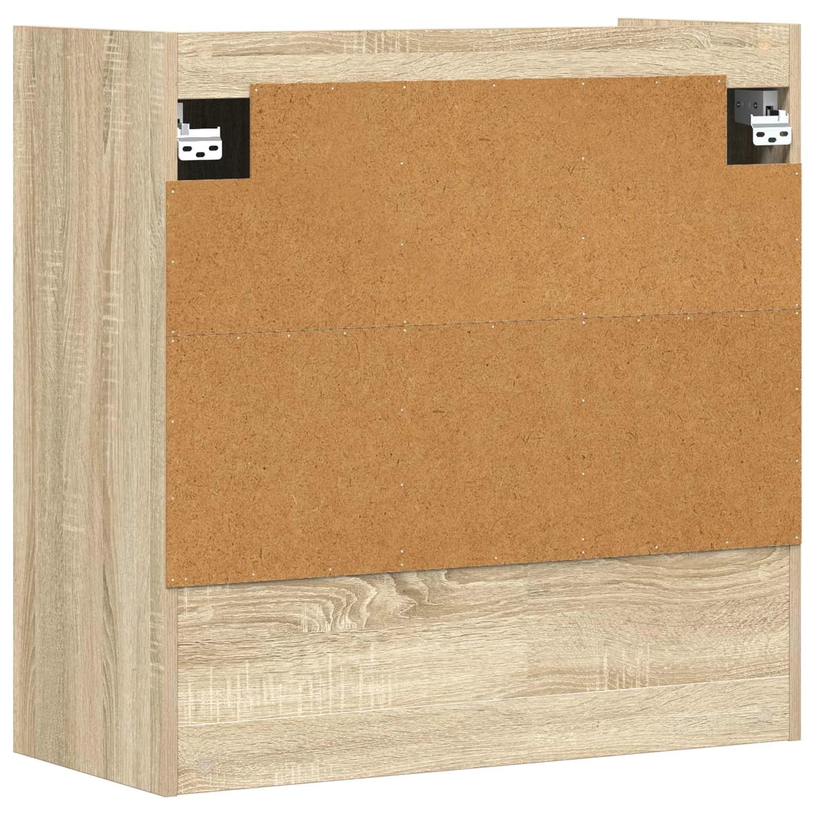 Stenska polica Montaža za steno Sonoma hrast 80 x 36 x 80 cm - slika 6