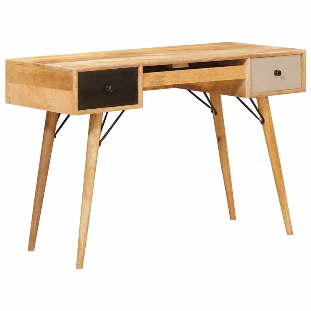 Pisalna miza Rjava 110 x 55 x 76 cm Masiven les manga - slika 4