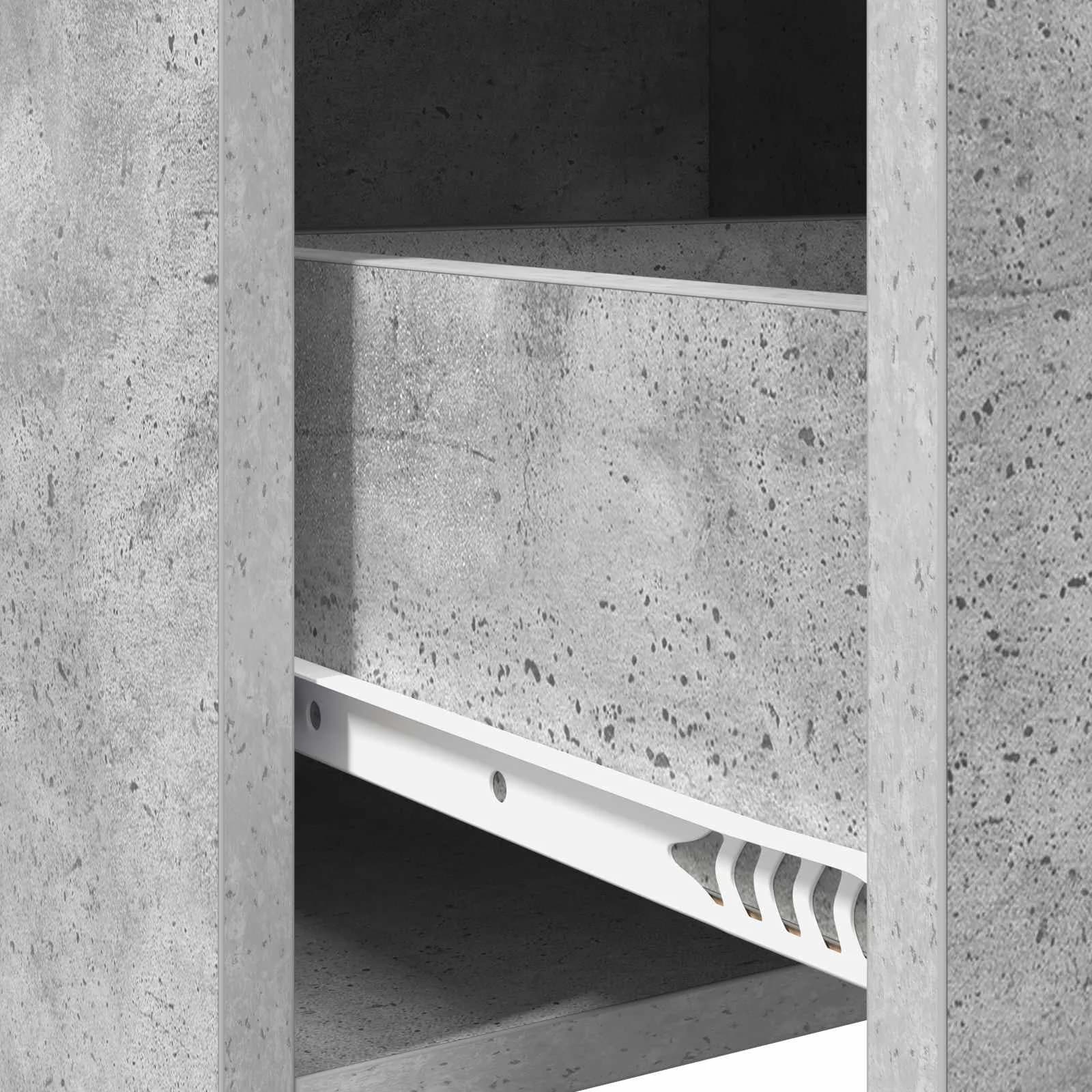 Posteljne mize 2 kos Betonsko siva 40 x 30 x 60 cm - slika 8