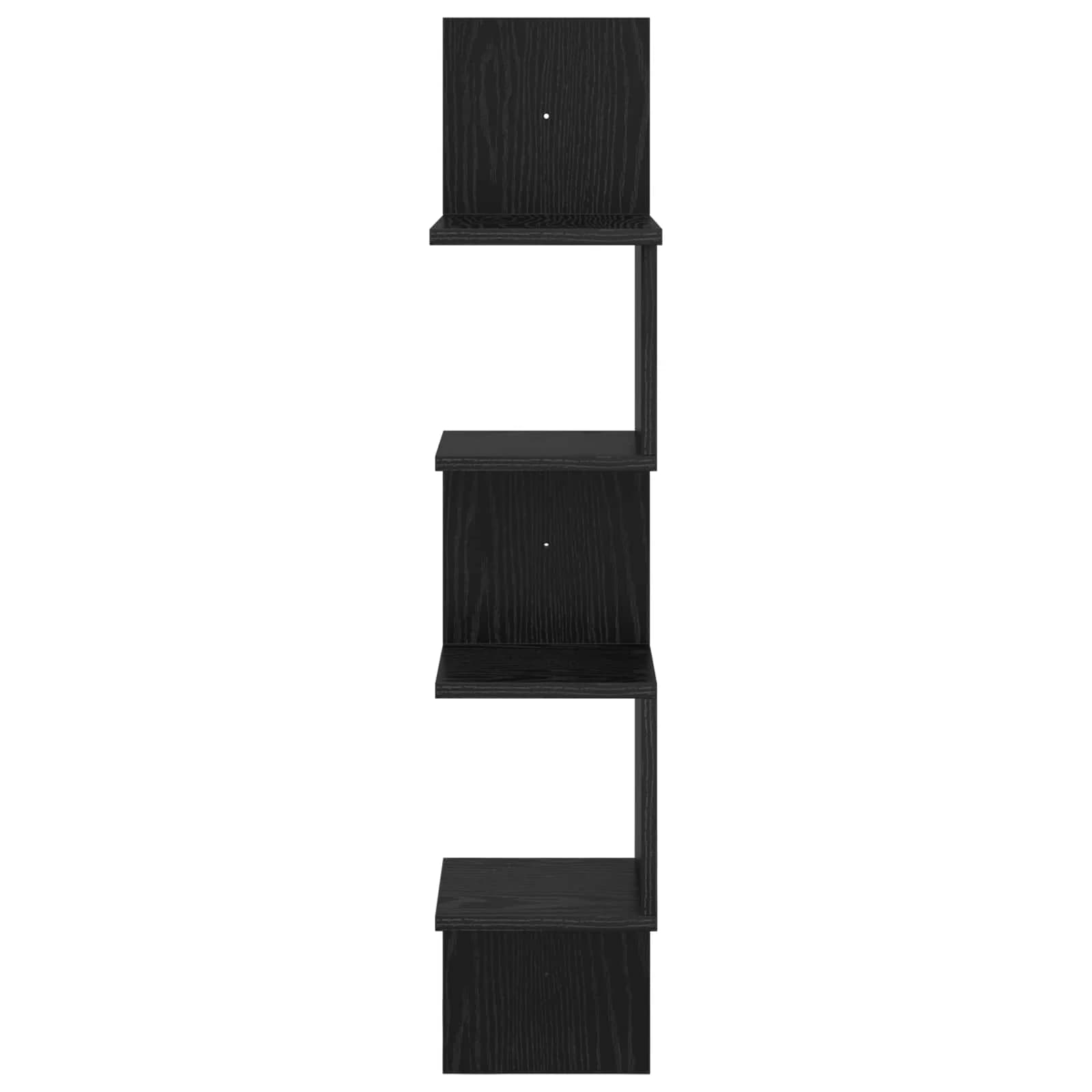 Stenska polica Montaža za steno Črni hrast 32 x 21 x 107 cm - slika 4