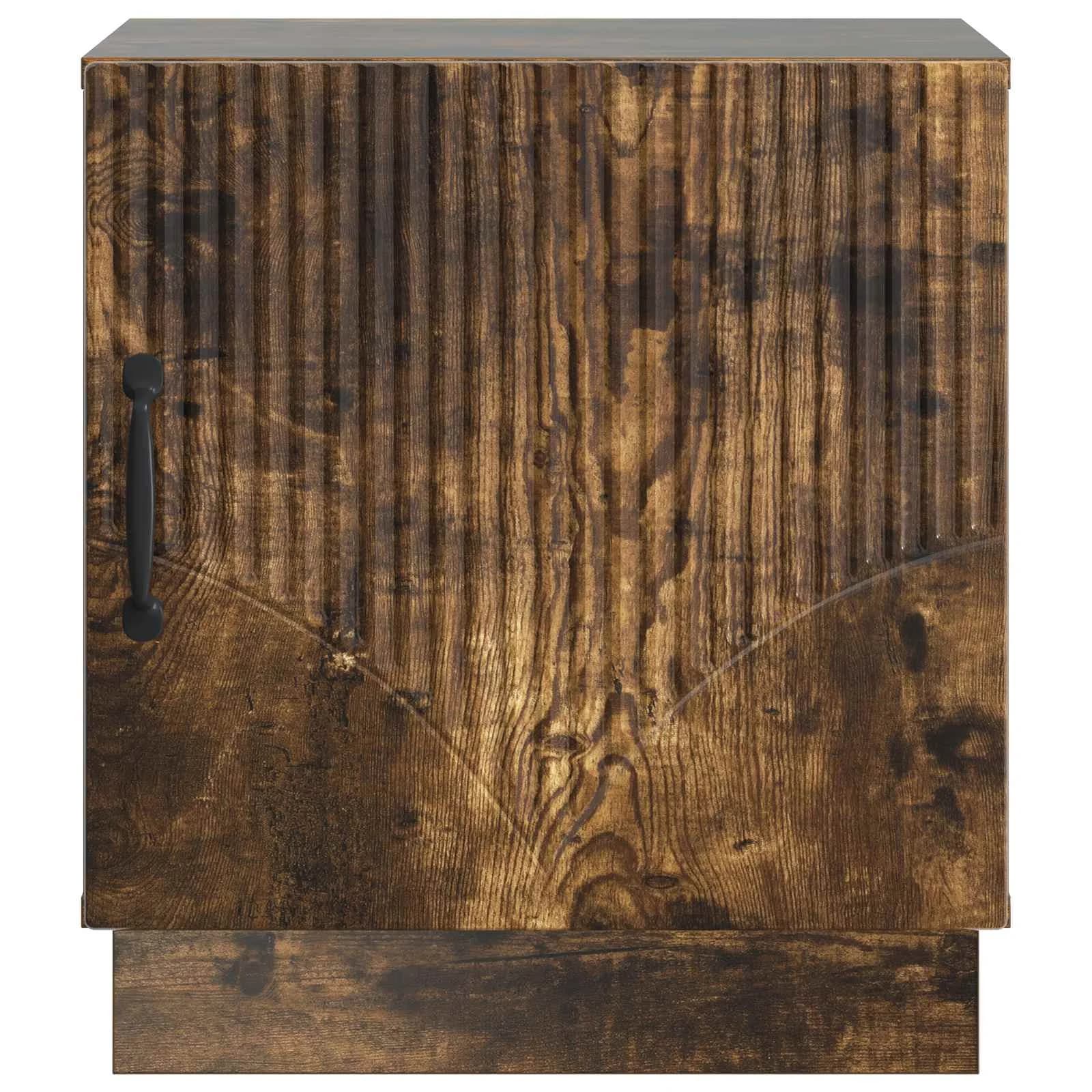Nočna omarica Dimljen hrast 43 x 34,5 x 47 cm Inženirski les - slika 5