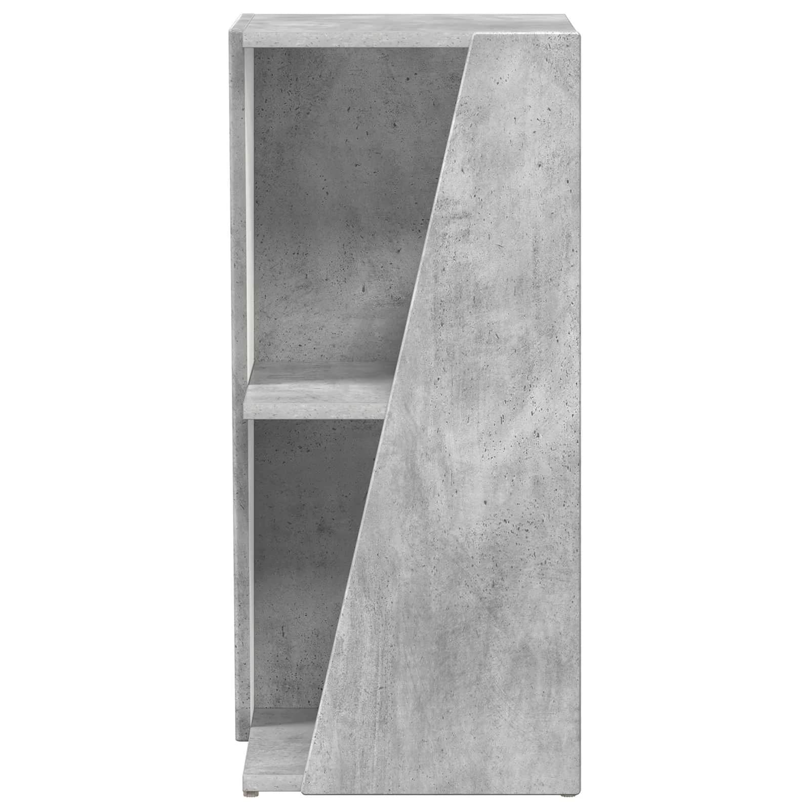 Stranski polic 33 x 32 x 70,5 cm Inženirski les Betonsko siva - slika 5