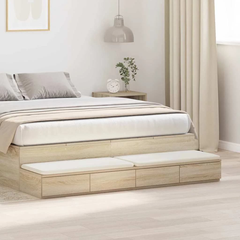 Posteljni predali Sonoma hrast 140 x 36,5 x 16,5 cm