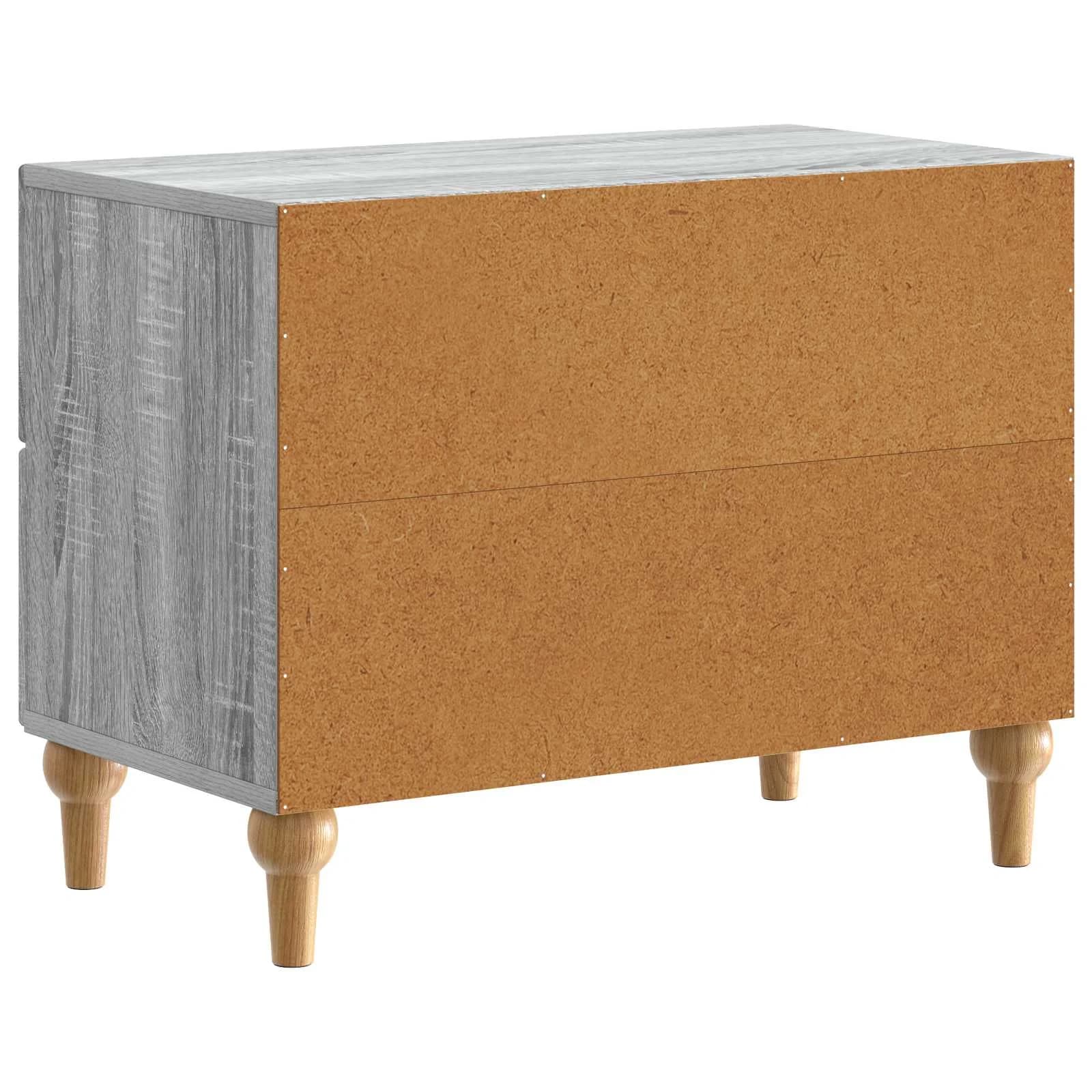 Nočna omarica Siva Sonoma 62 x 34,5 x 48 cm Inženirski les - slika 7