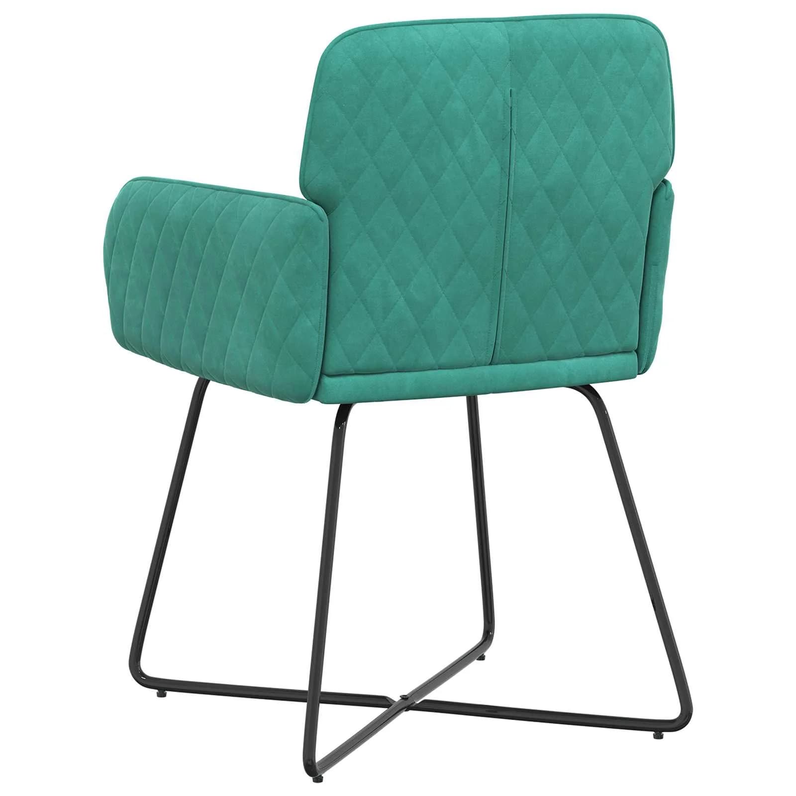 Jedilni stoli 6 kos Žamet Turkizna 59 x 56,5 x 86 cm - slika 5