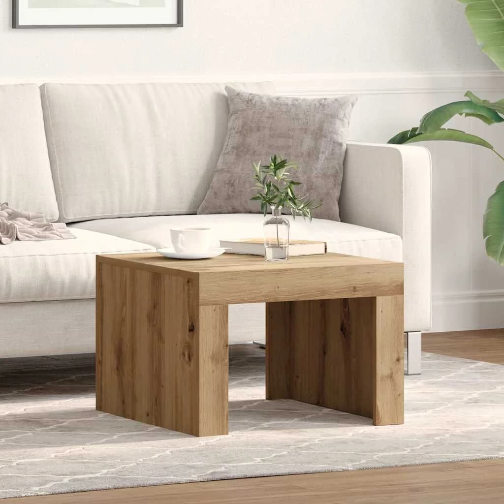 Klubska miza Umetni hrast 50 x 50 x 35 cm Inženirski les