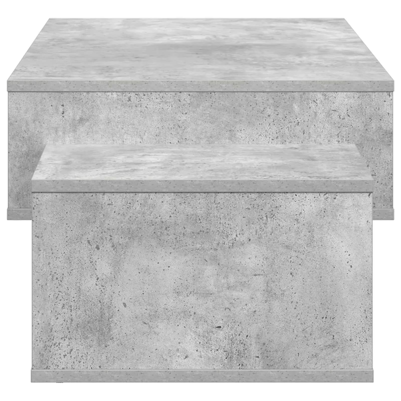 Klubska miza Betonsko siva 105 x 50 x 32,5 cm Inženirski les - slika 6