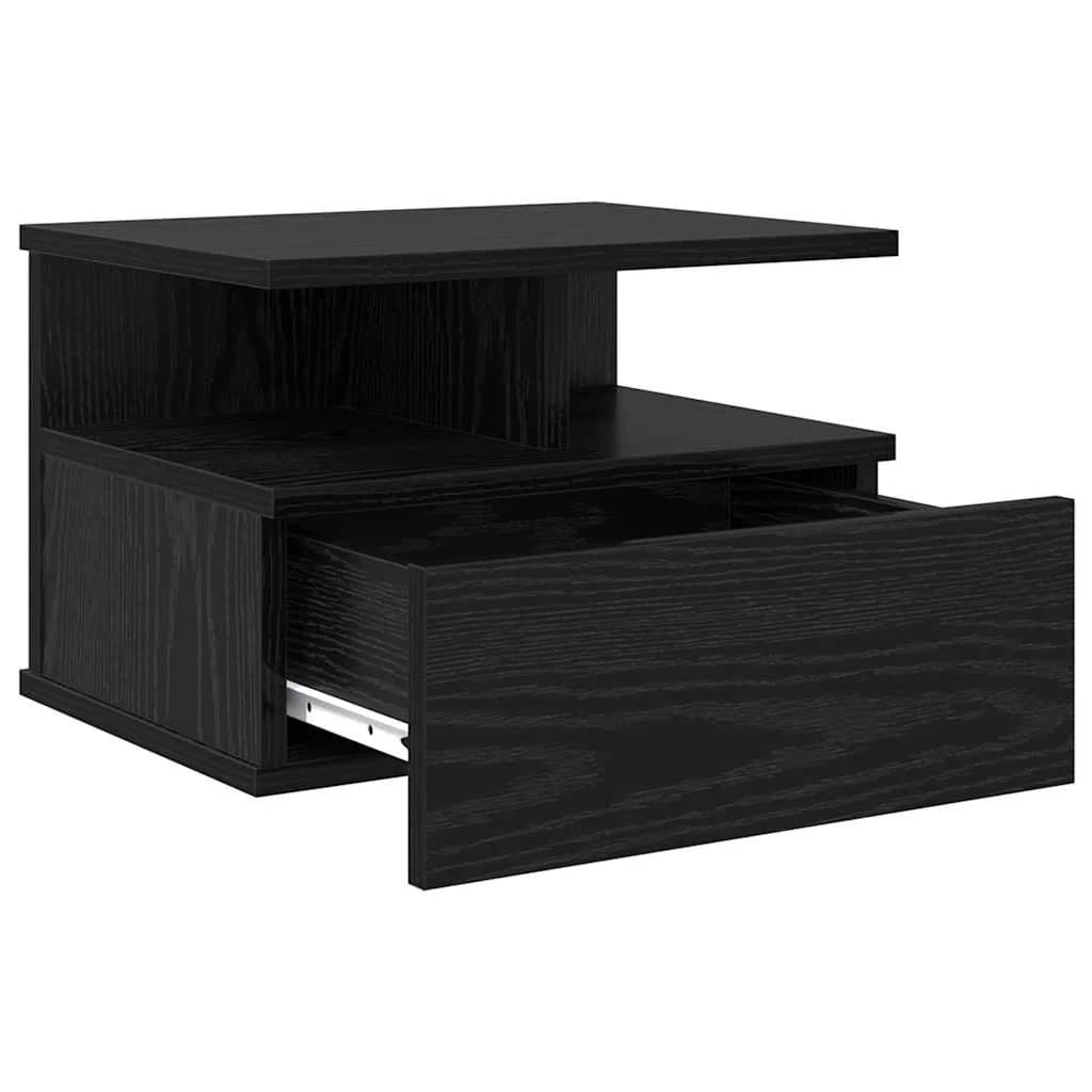 Plavajoča nočna omarica Črna Orehovina 40 x 31 x 28 cm - slika 5