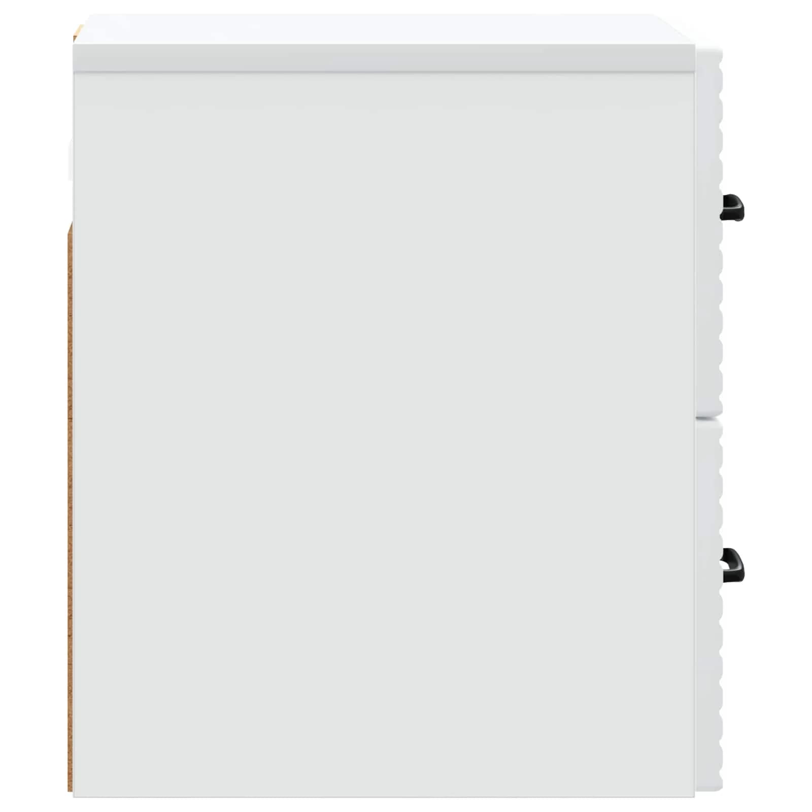 Stenski nočni omarici 2 kos Bela 34,5 x 33 x 40 cm - slika 8