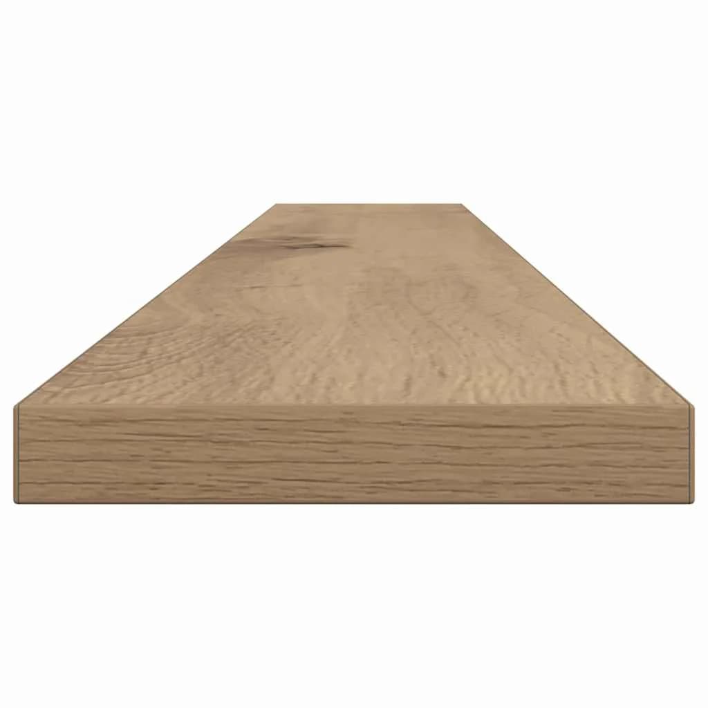 Polica za knjige 3 nivojev 4 kos 100 x 10 x 1,5 cm Rjava - slika 7
