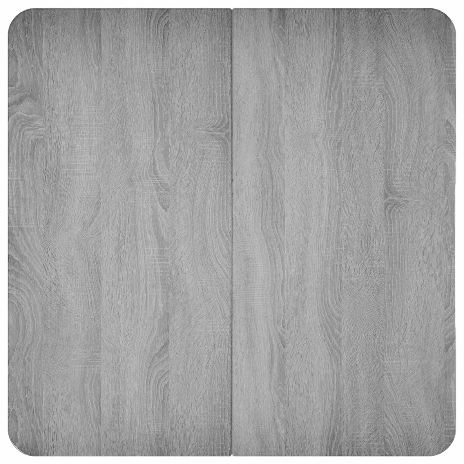 Klubska miza Siva Sonoma 100 x 100 x 45 cm Inženirski les - slika 5