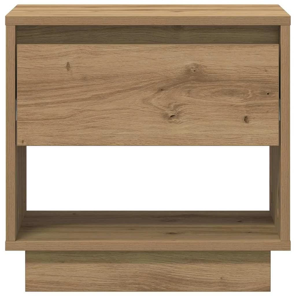 Nočna omarica 2 kos Umetni hrast 45 x 34 x 44 cm Inženirski les - slika 7