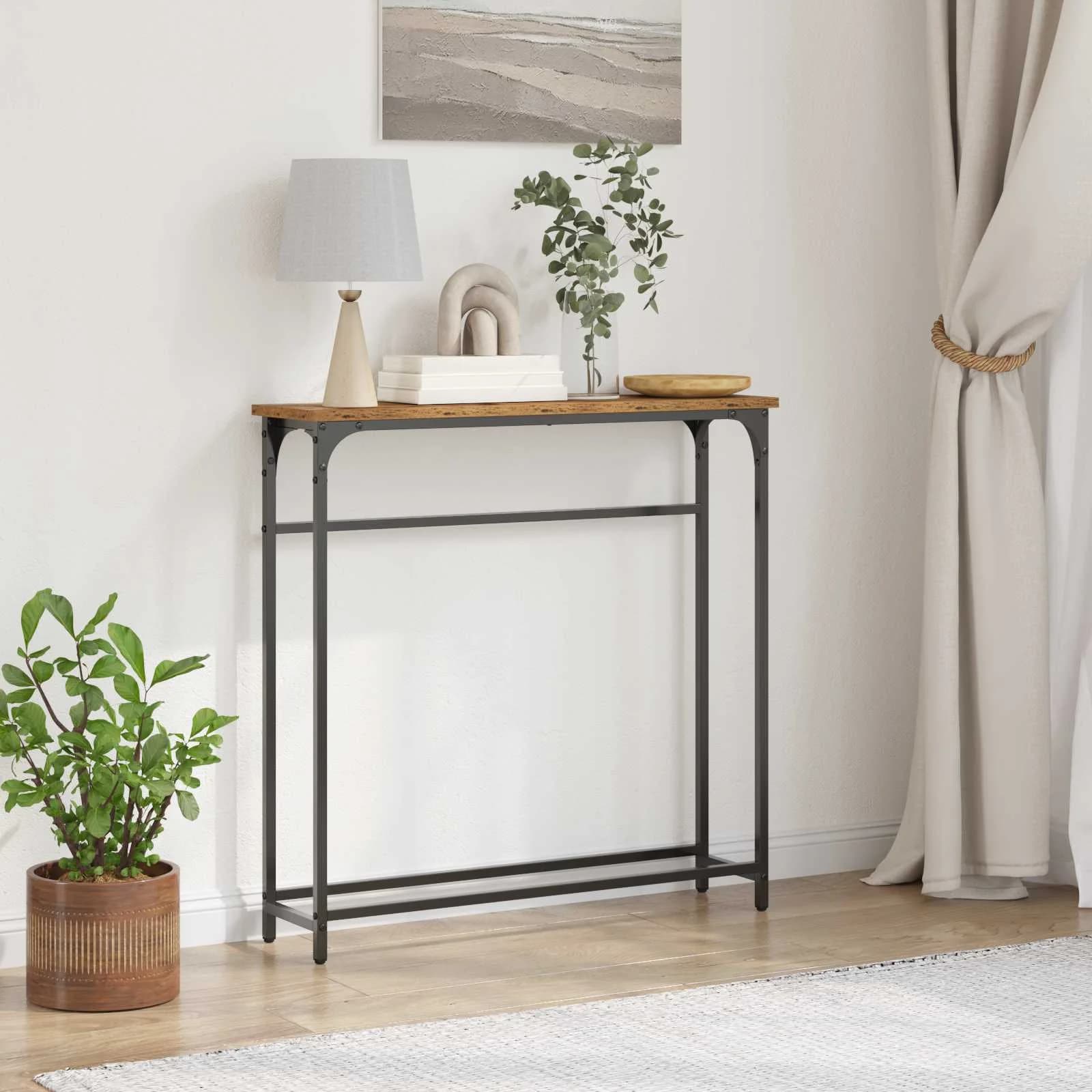 Konzolna miza Star les 75 x 19,5 x 75 cm Inženirski les