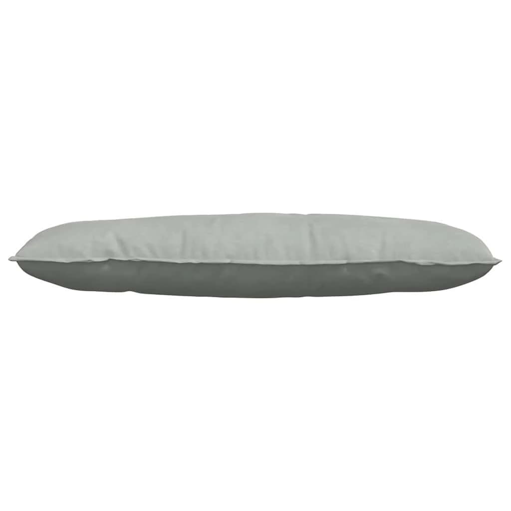 Poglavni vzglavnik Svetlo siva 120 x 50 cm Žametna tkanina - slika 5