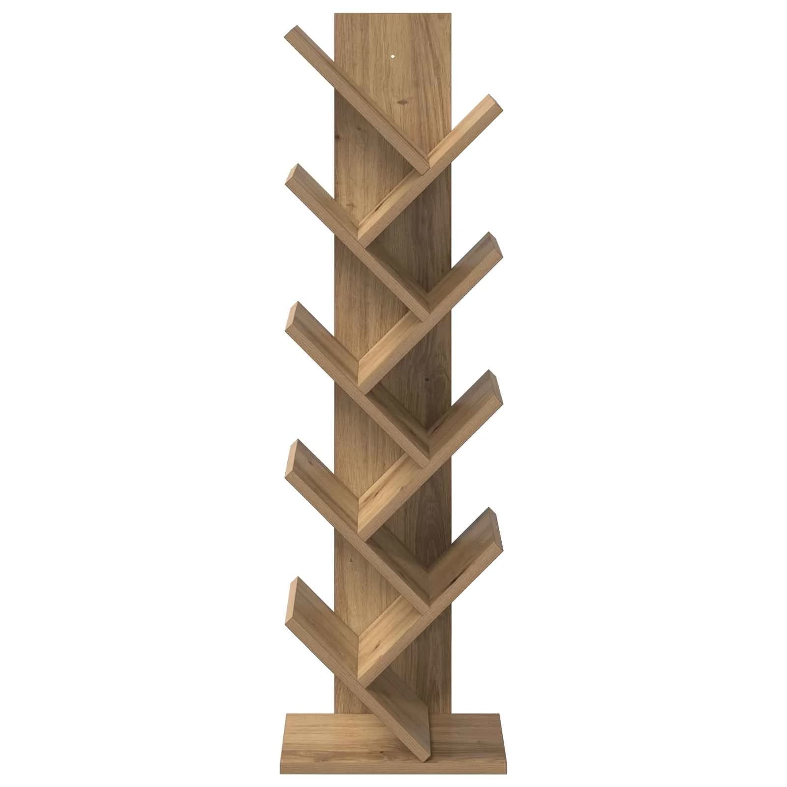Polica za knjige v obliki drevesa 6-nadstropna 30 x 18 x 100 cm - slika 4