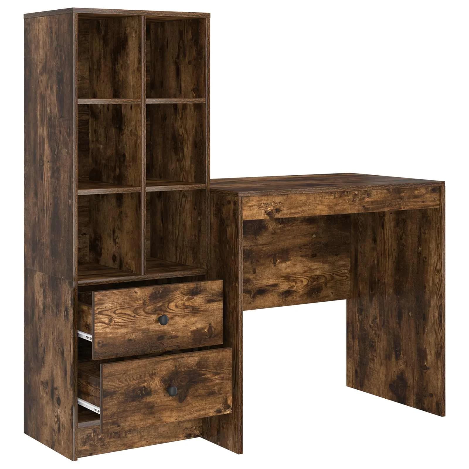 Miza Dimljeni oreh 125,5 x 50 x 127 cm 2 kos - slika 7