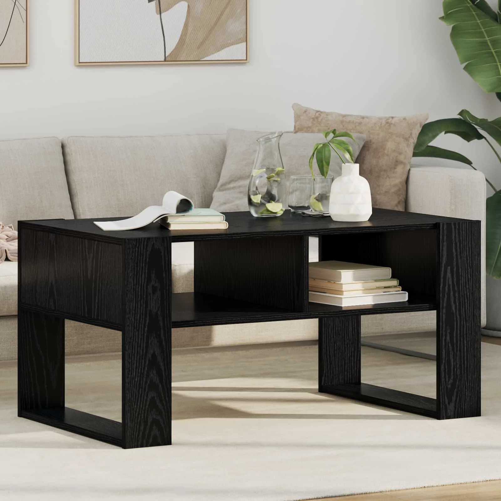 Klubska miza Črna Orehovina 92 x 53 x 45 cm Inženirski les