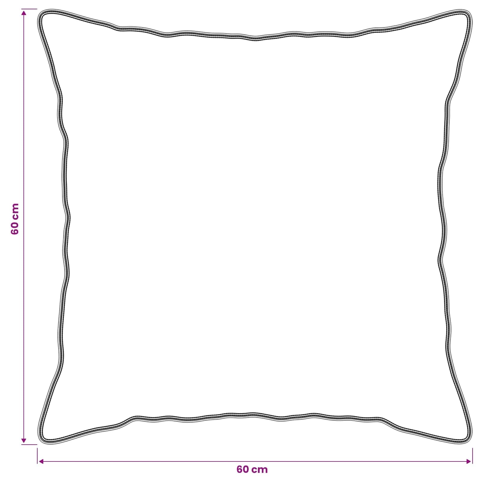 Vzglavnik 2 kos 60 x 60 cm Bambusova vlakna Bela - slika 6