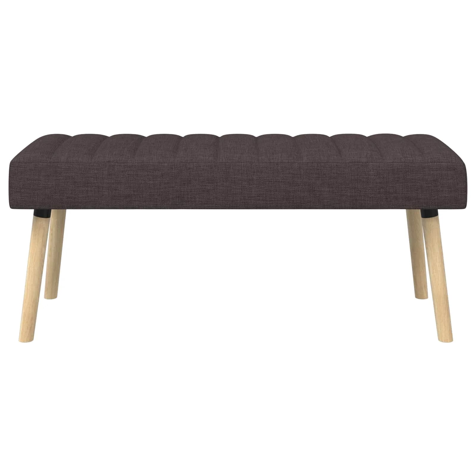Bench z kanalnim oblazinjenjem Temno rjava 110 x 40 x 46 cm - slika 5