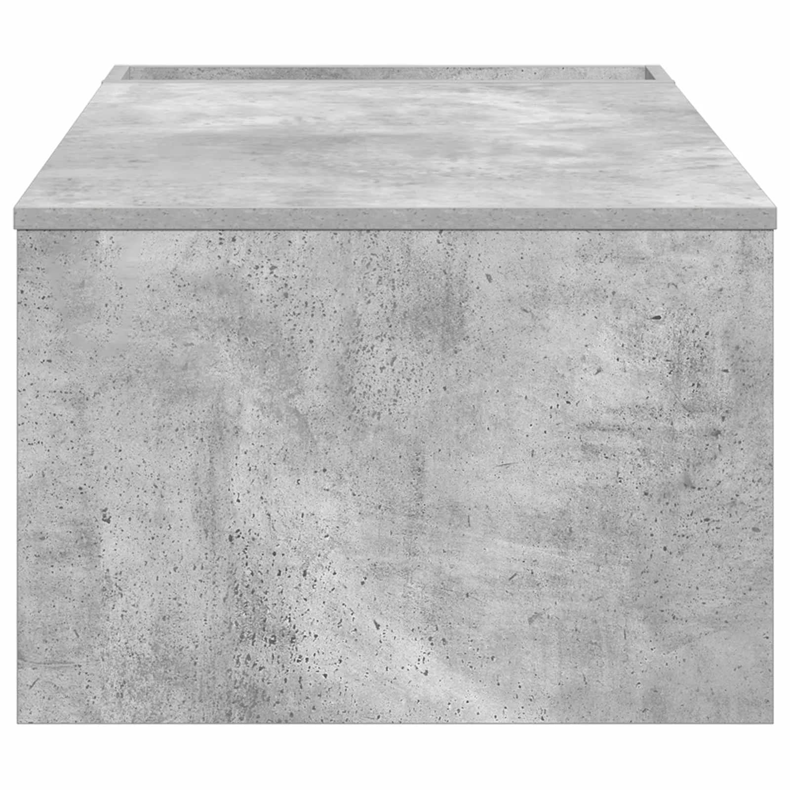 Klubska miza Betonsko siva 95 x 50 x 34 cm Inženirski les - slika 6