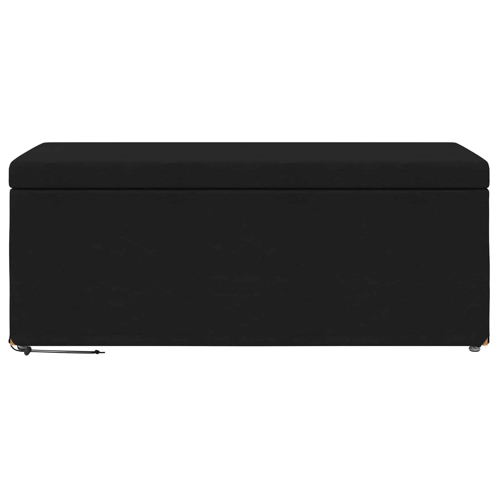 Stolica Črna 101 x 41 x 40 cm Tkanina in obdelano les - slika 4
