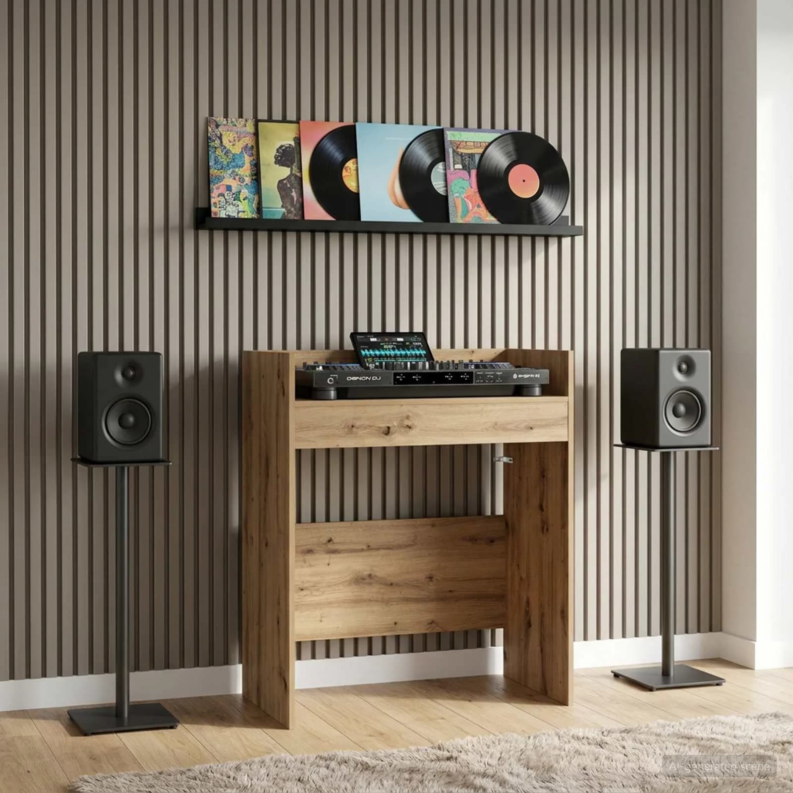 DJ miza Artisan hrast 62 x 45 x 102 cm Inženirski les