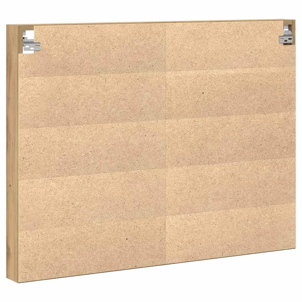 Razstavna omara Montaža za steno Umetni hrast 100 x 8,5 x 75 cm - slika 5
