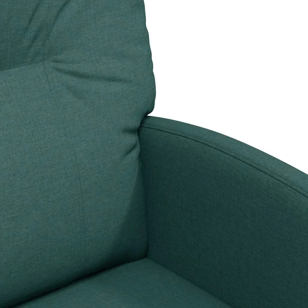 Jedilni stoli s kolesi 2 kos blago Temno zelena 57 x 67 x 95 cm - slika 7