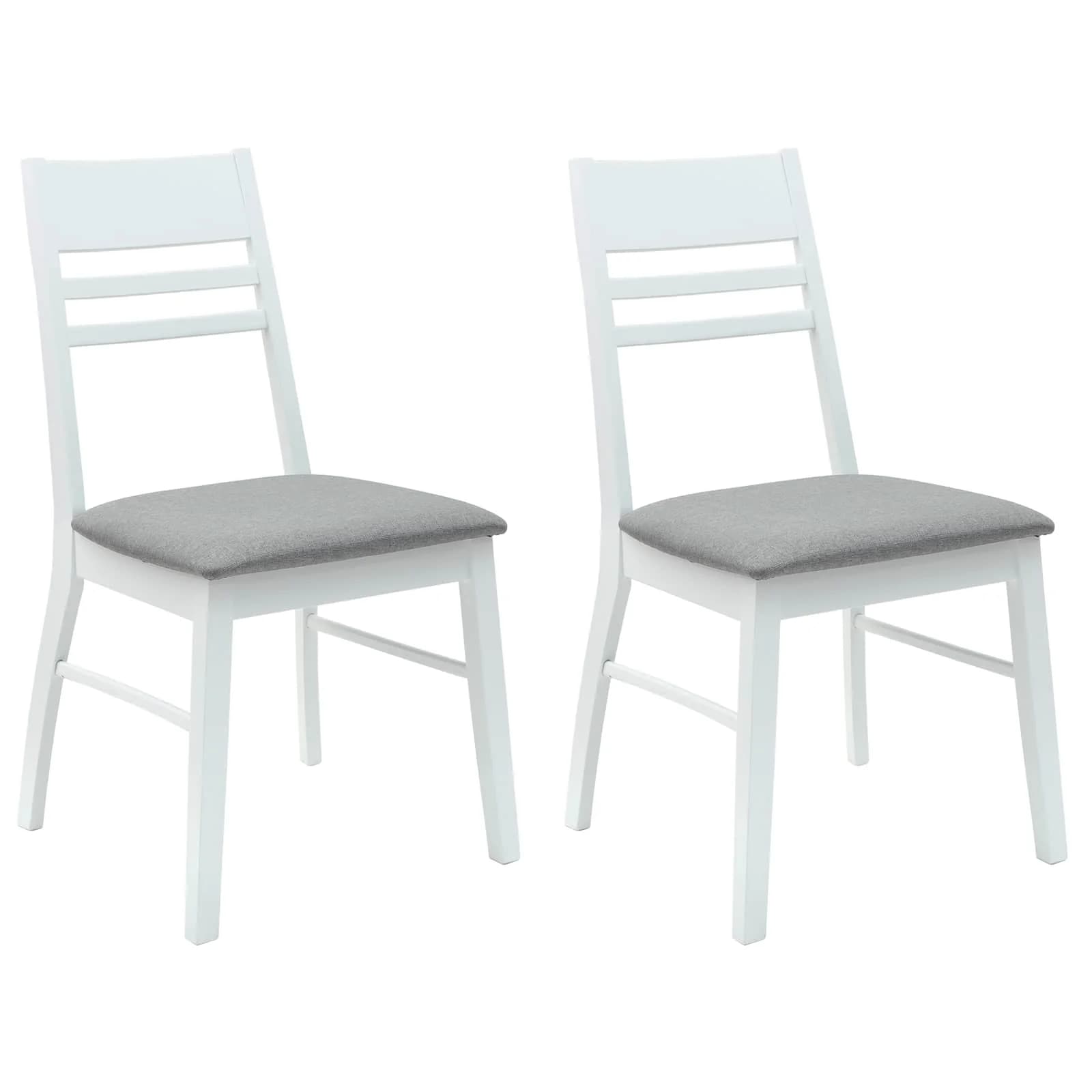 Jedilni stoli 2 kos Masivno gumovo les Bela 43 x 54 x 89 cm - slika 2