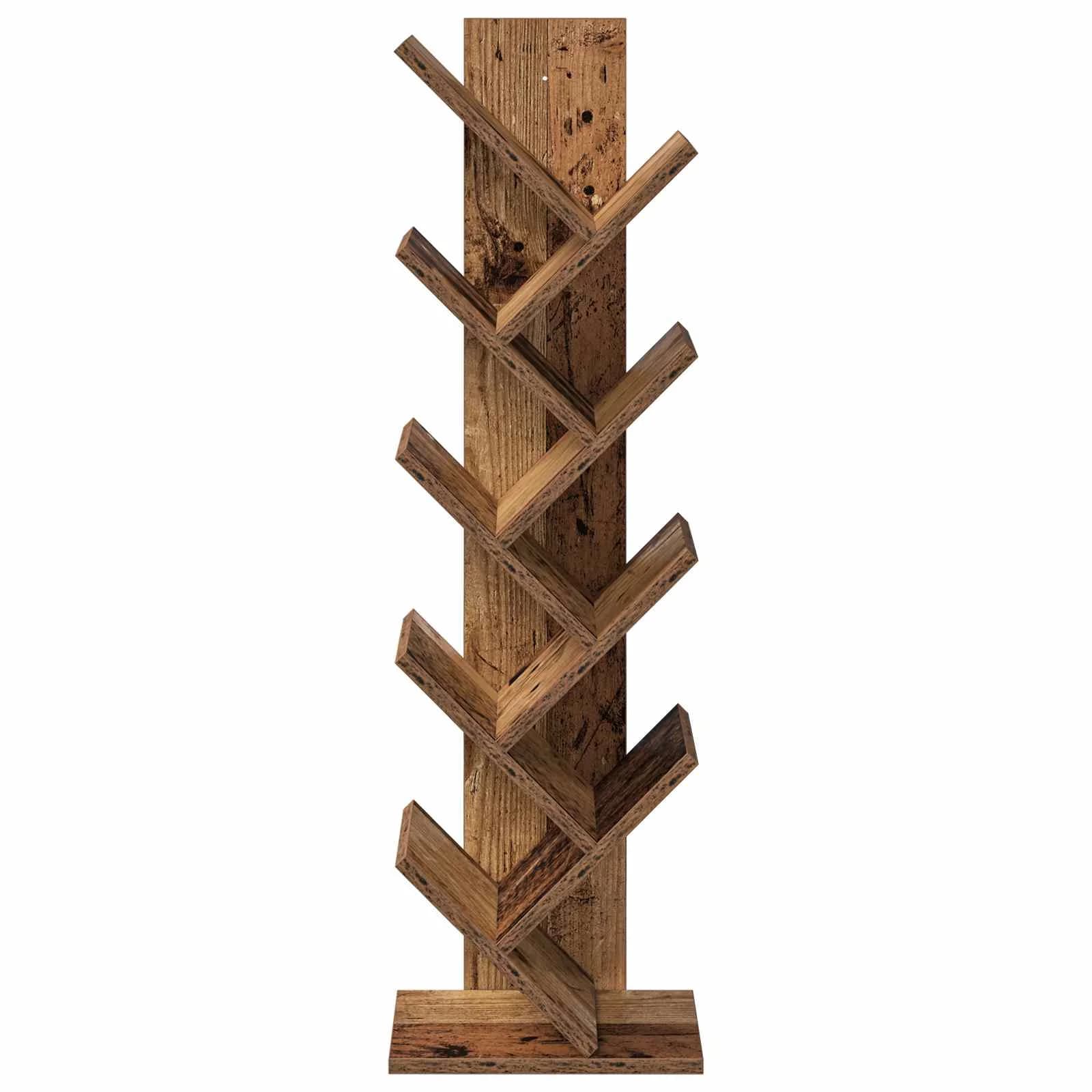 Polica za knjige Tree 6-nivojska 30 x 18 x 100 cm Star les - slika 4
