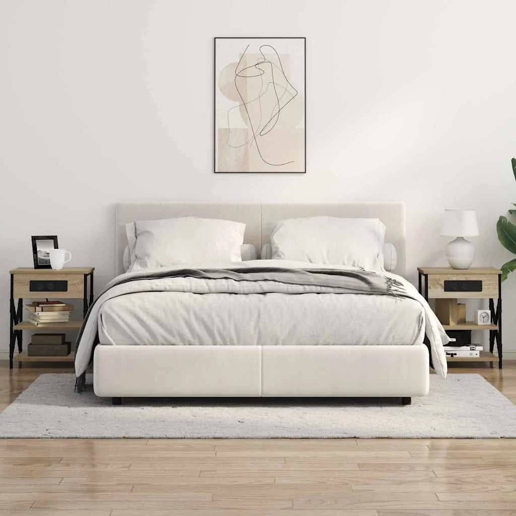 Nočna omarica Sonoma hrast 41 x 31 x 51 cm Inženirski les - slika 4