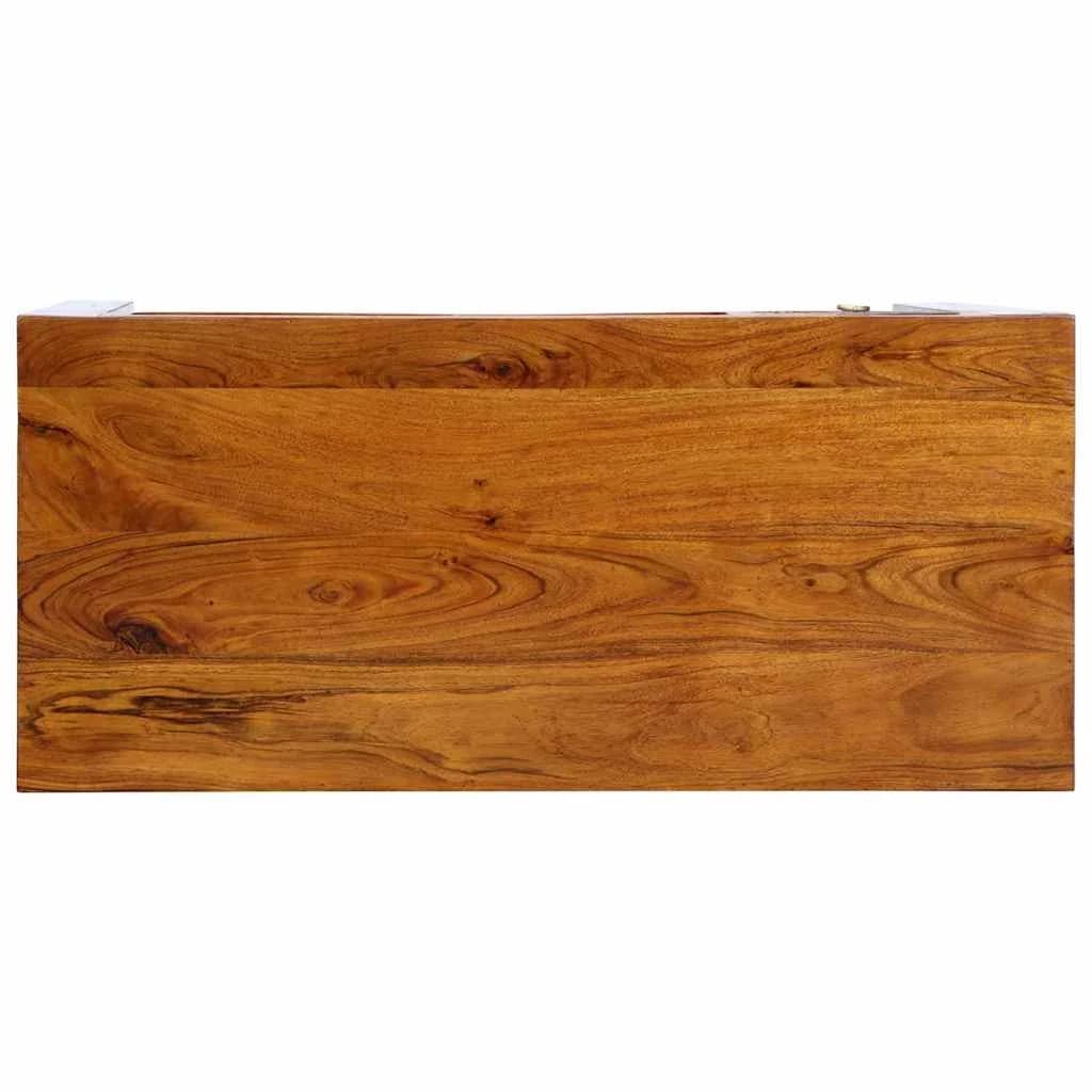 Pisalna miza s predalom s shranjevanjem Rjava 110 x 50 x 73 cm - slika 7