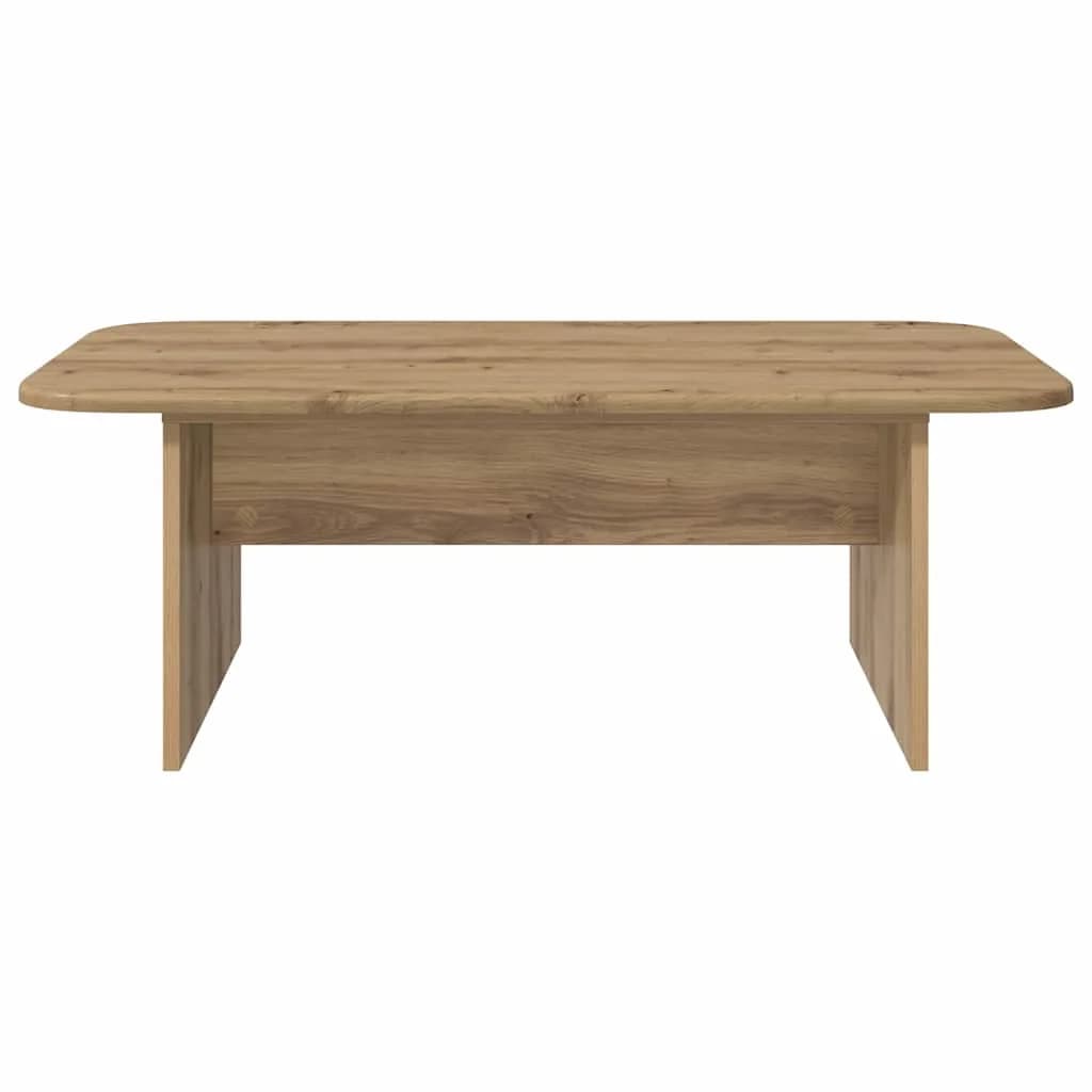 Klubska miza Umetni hrast 93 x 53 x 33 cm Inženirski les - slika 5