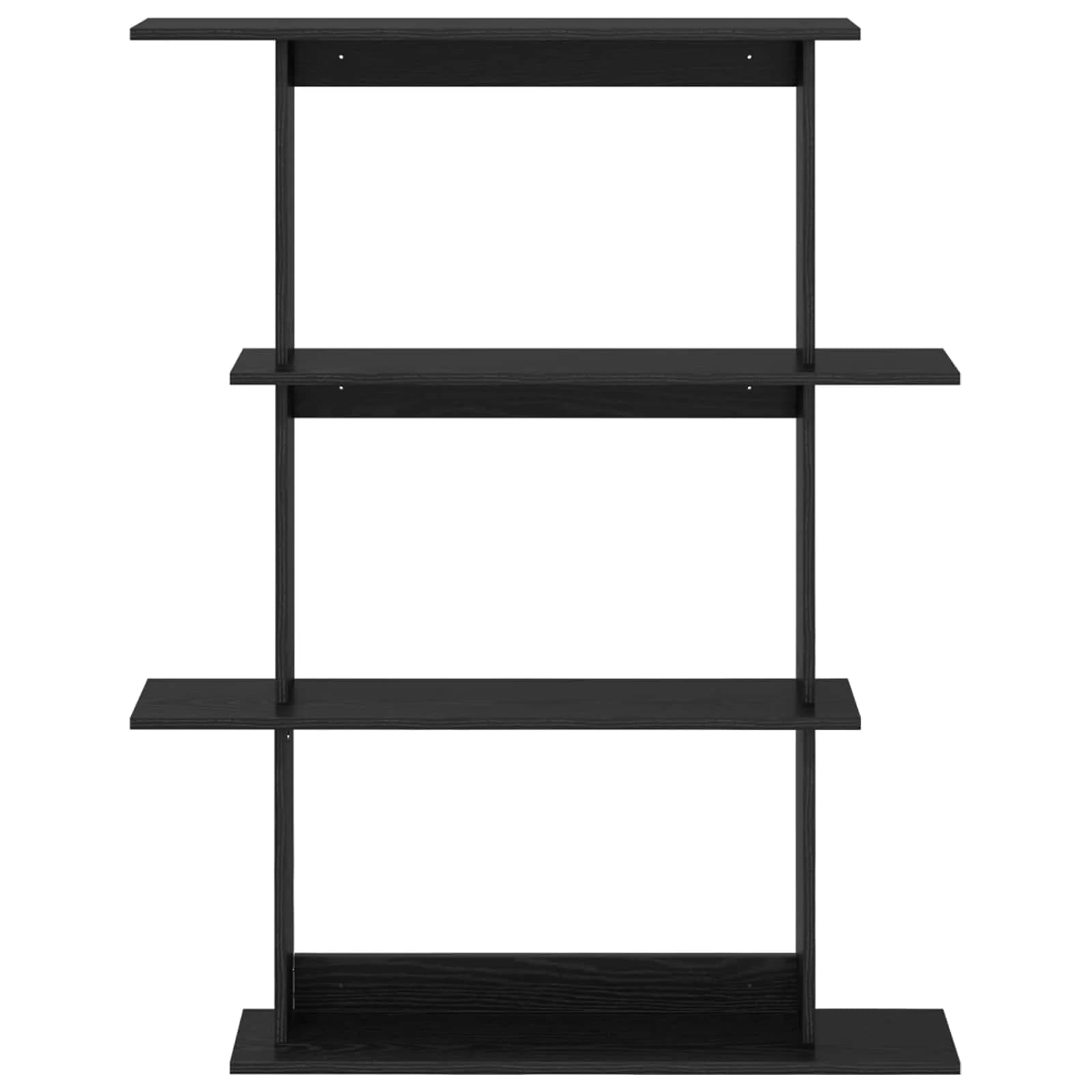 Stenska polica Črni hrast 100 x 20 x 126 cm Inženirski les - slika 4