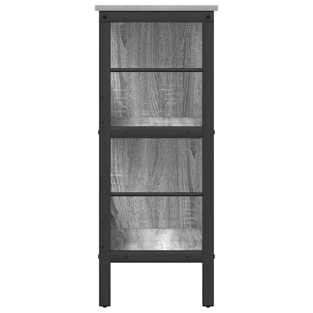 Knjižna polica 4 nivojev 82 x 32 x 79 cm Inženirski les - slika 6