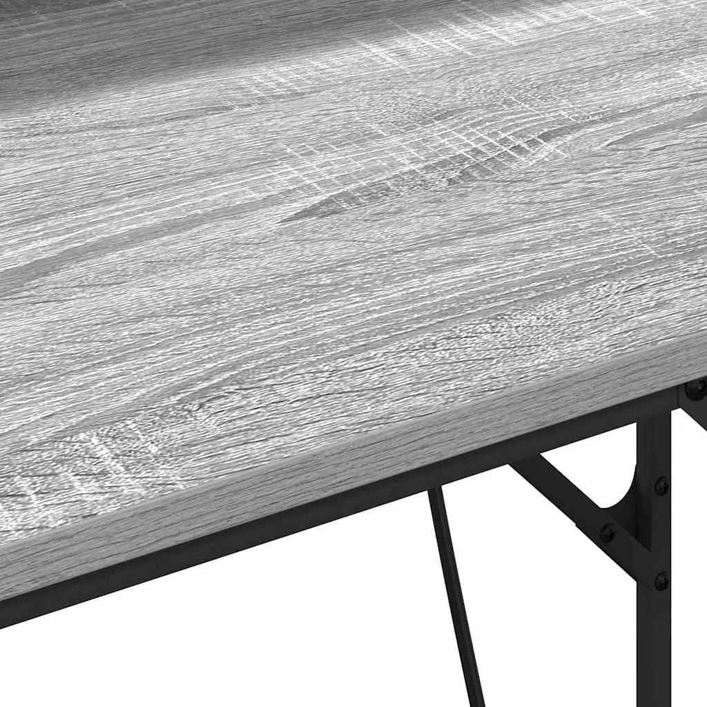 Miza Siva Sonoma Inženirski les 100 x 50 x 86,5 cm - slika 11